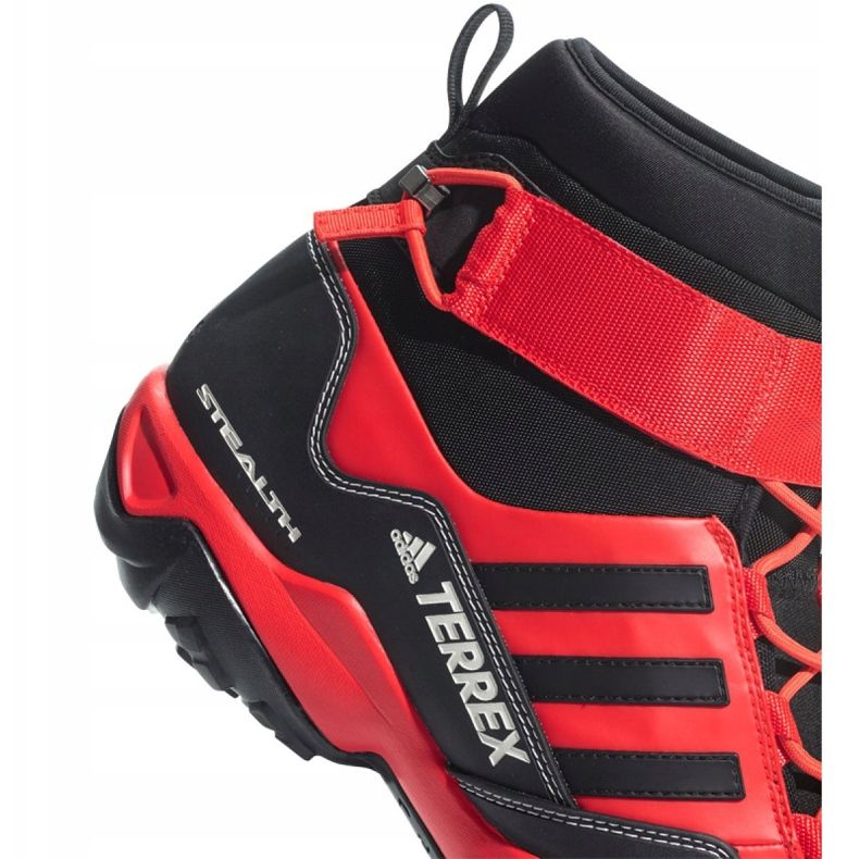 Zapatillas de trekking adidas Terrex Hydro Lace M CQ1755 negro rojo 1