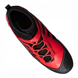 Zapatillas de trekking adidas Terrex Hydro Lace M CQ1755 negro rojo 4