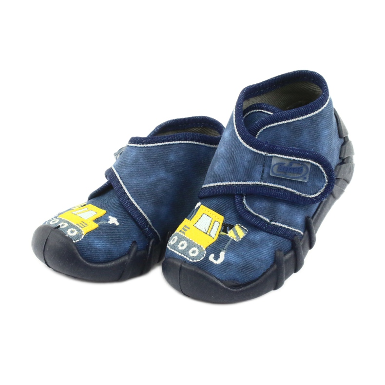 Calzado infantil befado 525P012 azul marino amarillo 3