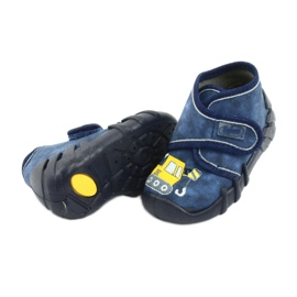 Calzado infantil befado 525P012 azul marino amarillo 4