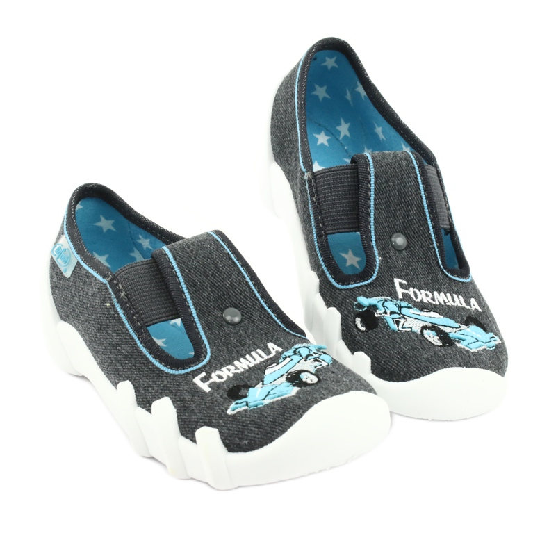 Calzado infantil befado 290X174 azul gris 3