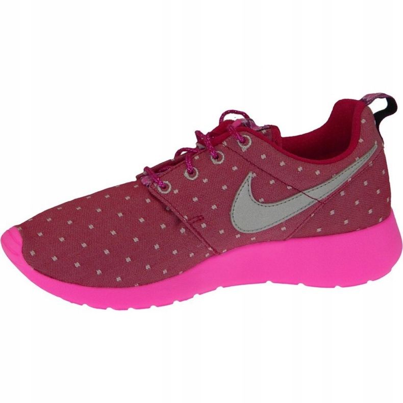 Zapatillas Nike Rosherun Print Gs W 677784-606 rosado 2