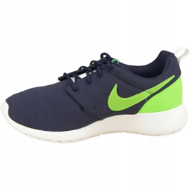 Zapatillas Nike Roshe One Gs W 599728-413 azul marino verde 1
