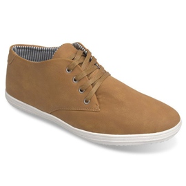 Zapatillas altas de moda 3232 Camel marrón 2