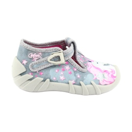Calzado infantil befado 110P363 rosa gris 1