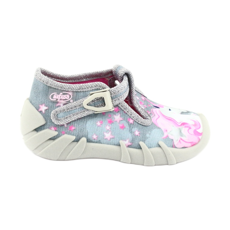 Calzado infantil befado 110P363 rosa gris 1