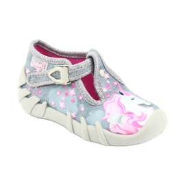 Calzado infantil befado 110P363 rosa gris 2