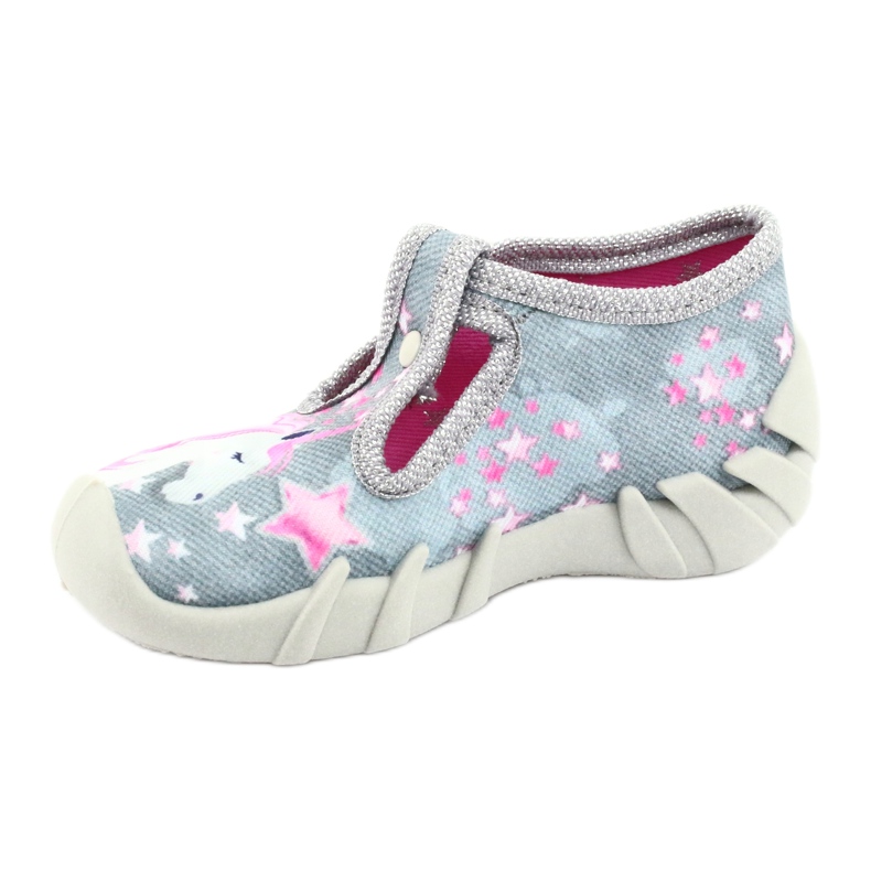 Calzado infantil befado 110P363 rosado gris 2