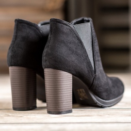 SHELOVET Botas sin cordones en un poste negro 3