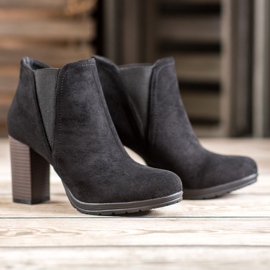 SHELOVET Botas sin cordones en un poste negro 4