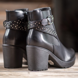SHELOVET Botas en la plataforma con jets negro 2