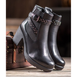 SHELOVET Botas en la plataforma con jets negro 3
