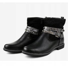 Botas negras planas con aislamiento 1049-PA negro 3