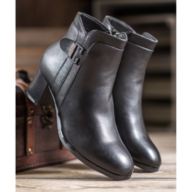 SHELOVET Botas elegantes con hebilla decorativa negro 3