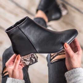 Weide Botas elegantes con estampado de serpiente negro multicolor 1 Weide Botas elegantes con estampado de serpiente negro multicolor 1