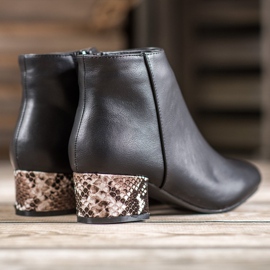 Weide Botas elegantes con estampado de serpiente negro multicolor 4
