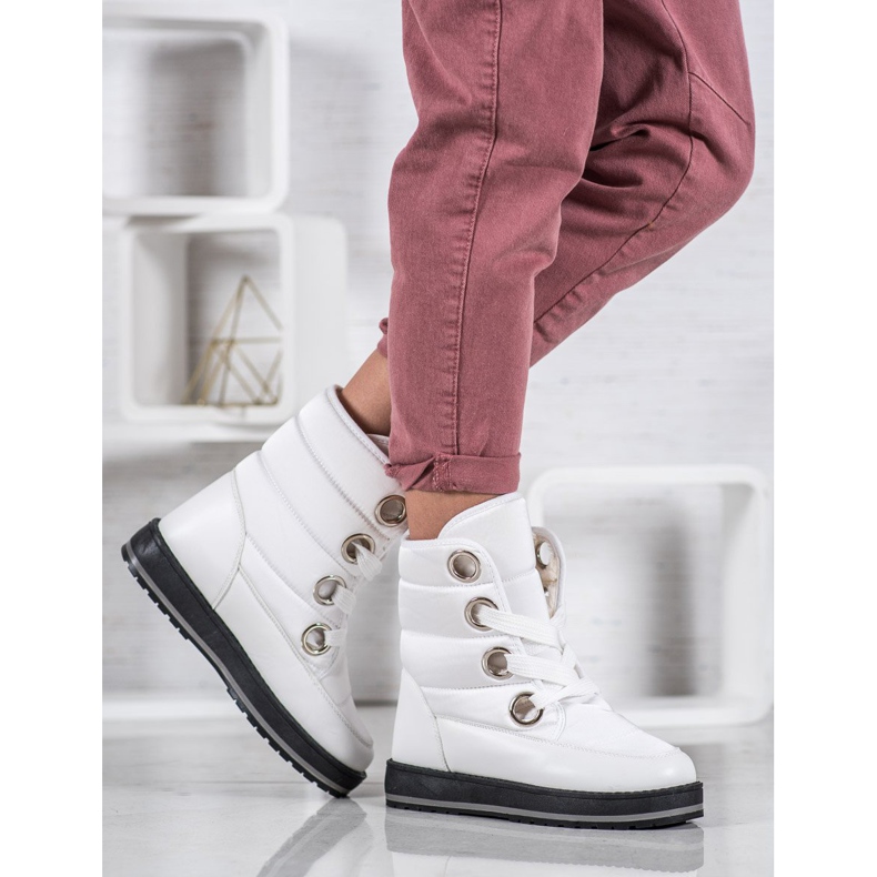 Muto Botas de nieve en la plataforma blanco 1 Muto Botas de nieve en la plataforma blanco 1