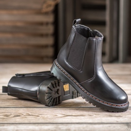 SHELOVET Botines chelsea en la plataforma negro 5