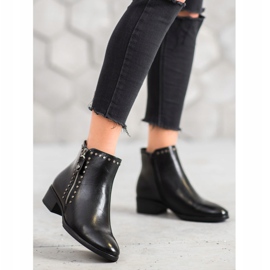W. Potocki Botas Rock Con Cuero Ecológico negro 2