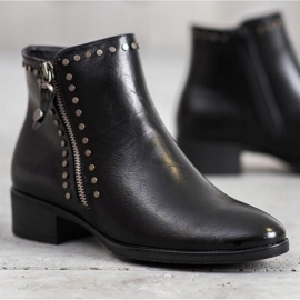 W. Potocki Botas Rock Con Cuero Ecológico negro 4
