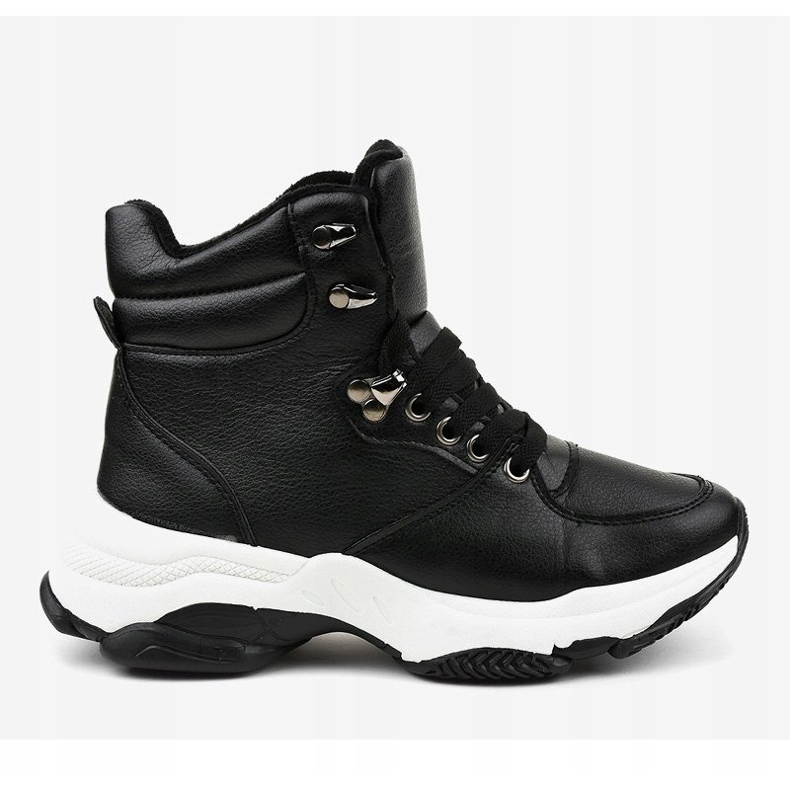 Zapatillas de mujer negras con aislamiento C-3132 negro 2