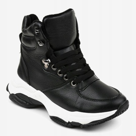 Zapatillas de mujer negras con aislamiento C-3132 negro 1