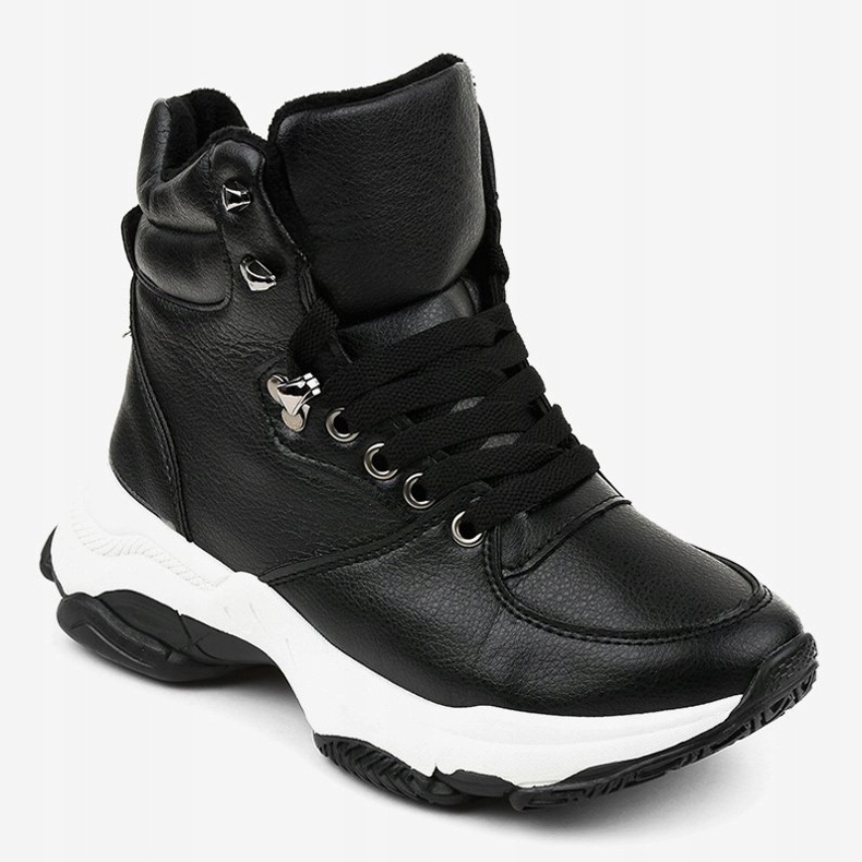 Zapatillas de mujer negras con aislamiento C-3132 negro 1