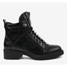 Botas negras planas con aislamiento CR-3366 negro 2 Botas negras planas con aislamiento CR-3366 negro 2
