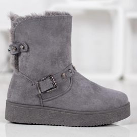 SHELOVET Mukluki con chorros gris 5