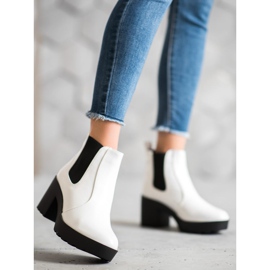 Weide Botas Chelsea de moda blanco 2 Weide Botas Chelsea de moda blanco 2