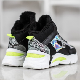 Bella Paris Zapatillas Con Efecto Holo negro 2