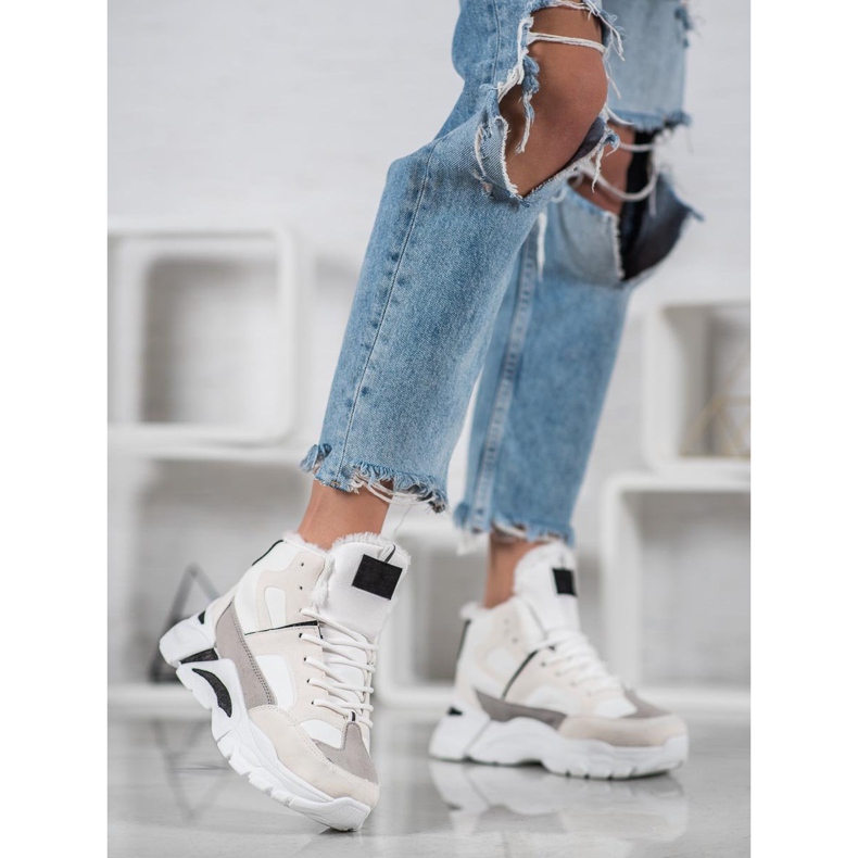 Bella Paris Zapatillas con piel blanco multicolor 1