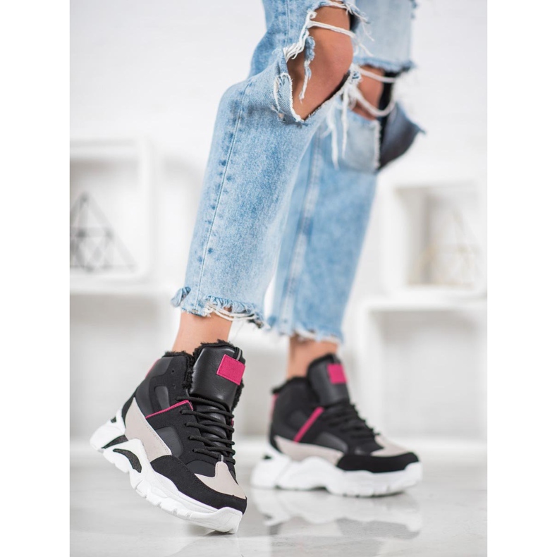 Bella Paris Zapatillas con piel negro multicolor 1