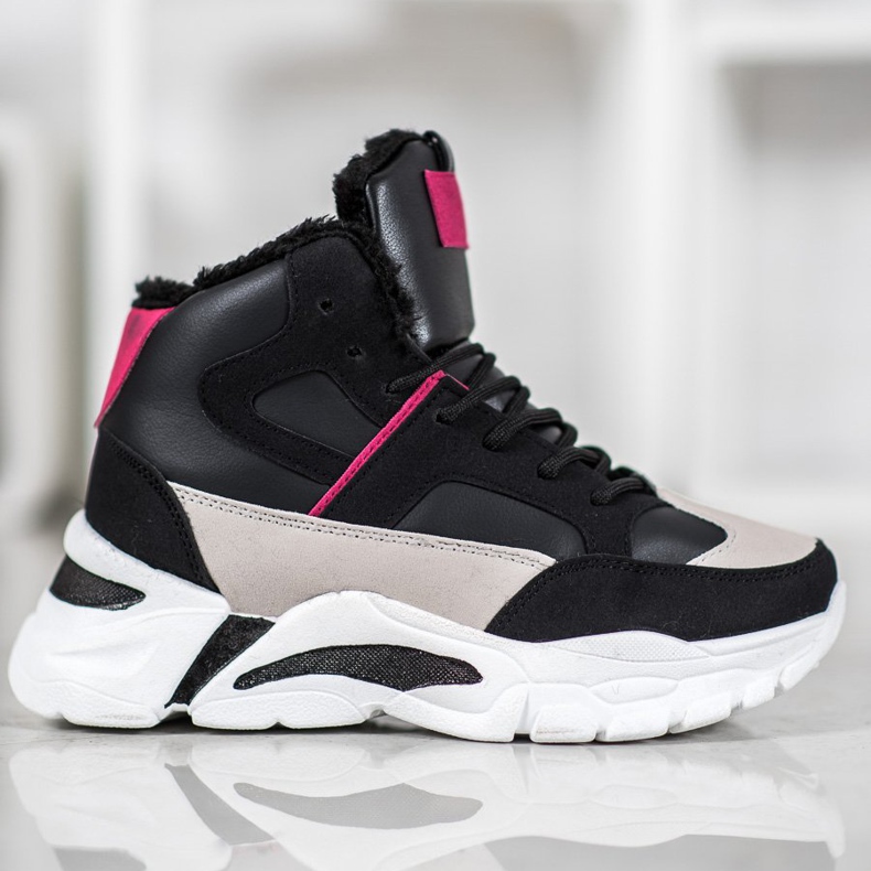 Bella Paris Zapatillas con piel negro multicolor 2