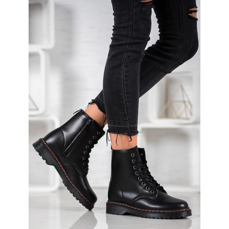 SHELOVET Trabajadores negros con cuero ecológico 1