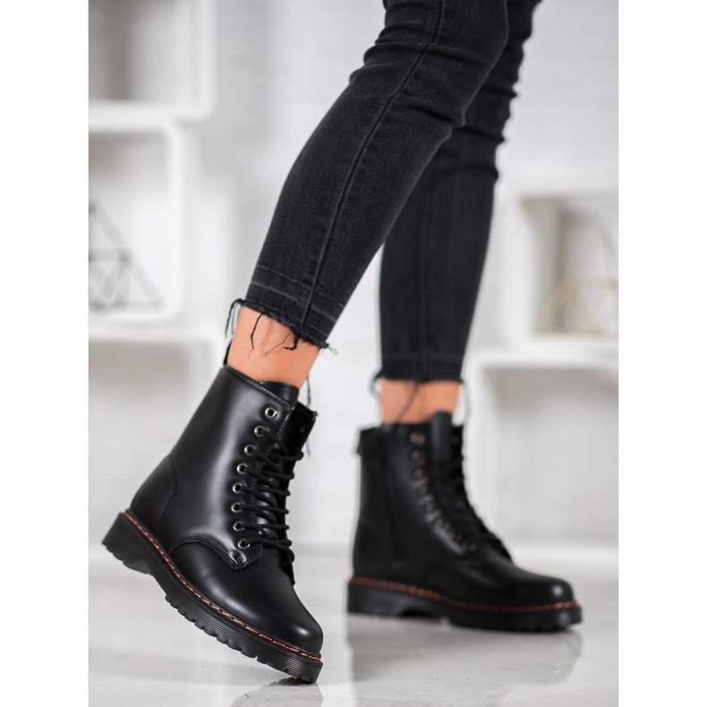 SHELOVET Trabajadores negros con cuero ecológico 2