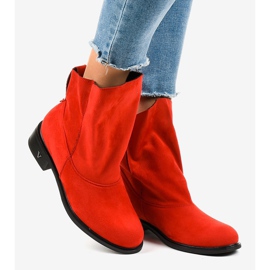 Botas rojas aisladas planas 6672-7 rojo 2