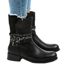 Botas negras planas con aislamiento 4440 negro 2