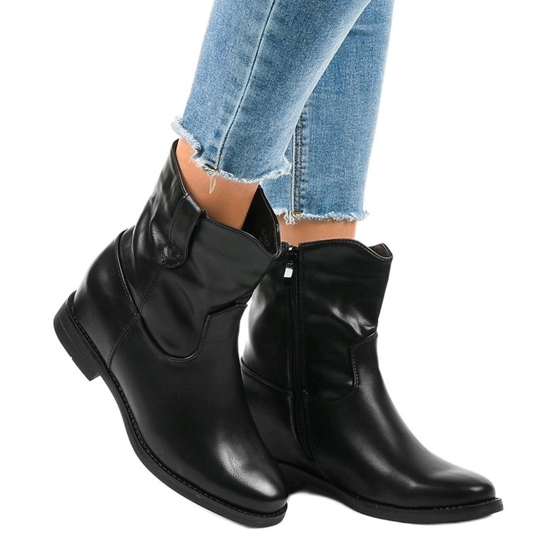 Botas vaqueras negras aisladas G-7607 negro 1