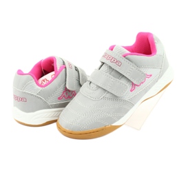 Zapatos Kappa Kickoff Jr 260509K 1522 rosado gris 4