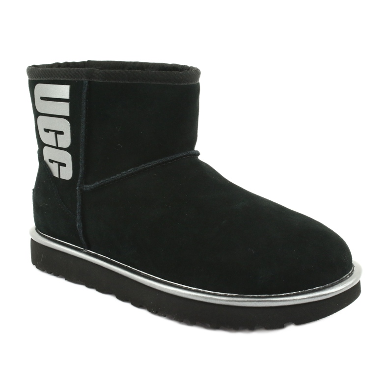 Ugg Classic Mini Ugg Rubber Logo W 1110087-BMT Zapatillas negro gris 1