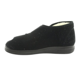 Zapatillas de hombre cálidas Dr.Orto Befado con velcro, pu 986M011, negro 2