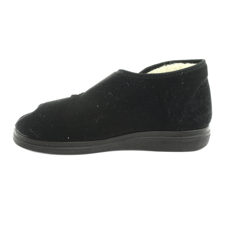 Zapatillas de hombre cálidas Dr.Orto Befado con velcro, pu 986M011, negro 2
