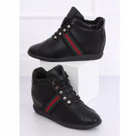 Zapatos negros con cuña oculta K1833909 Negro 3