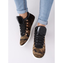 Deportivas de terciopelo K1834206 Camuflaje multicolor verde 2