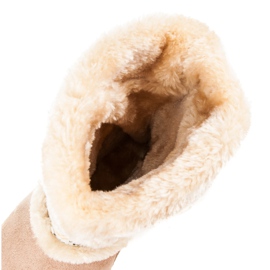 Badoxx Botas de nieve con estampado étnico marrón 4