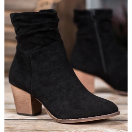 SHELOVET Botas casuales en un poste negro 3