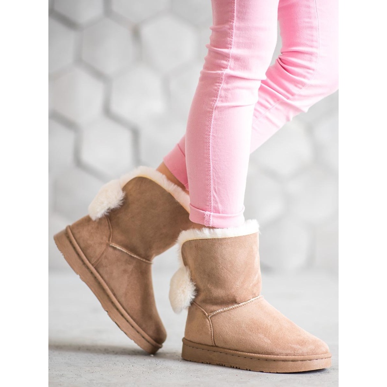 SHELOVET Warm Suede Mukluki marrón 1