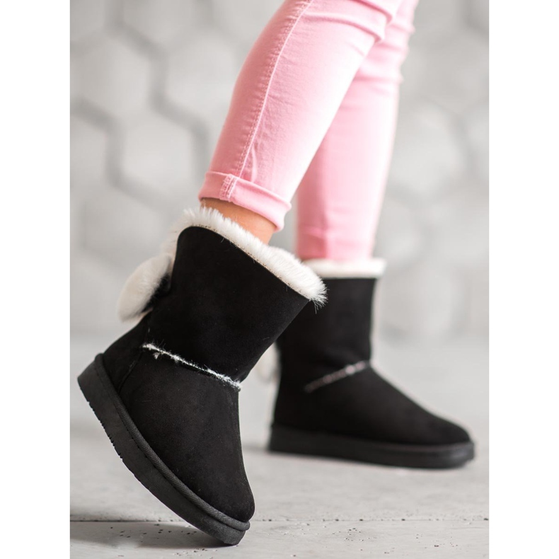 SHELOVET Warm Suede Mukluki negro 2