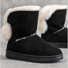 SHELOVET Warm Suede Mukluki negro 3